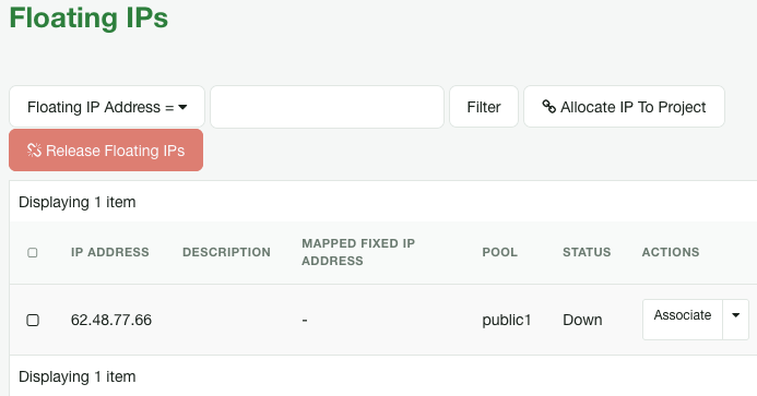 Floating IPs Image