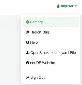 User Settings Image